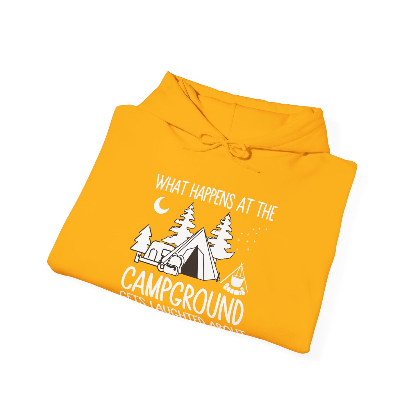 What Happens At The Campground - Hoodie For Women and Men - Unisex Heavy Blend™ Hooded Sweatshirt