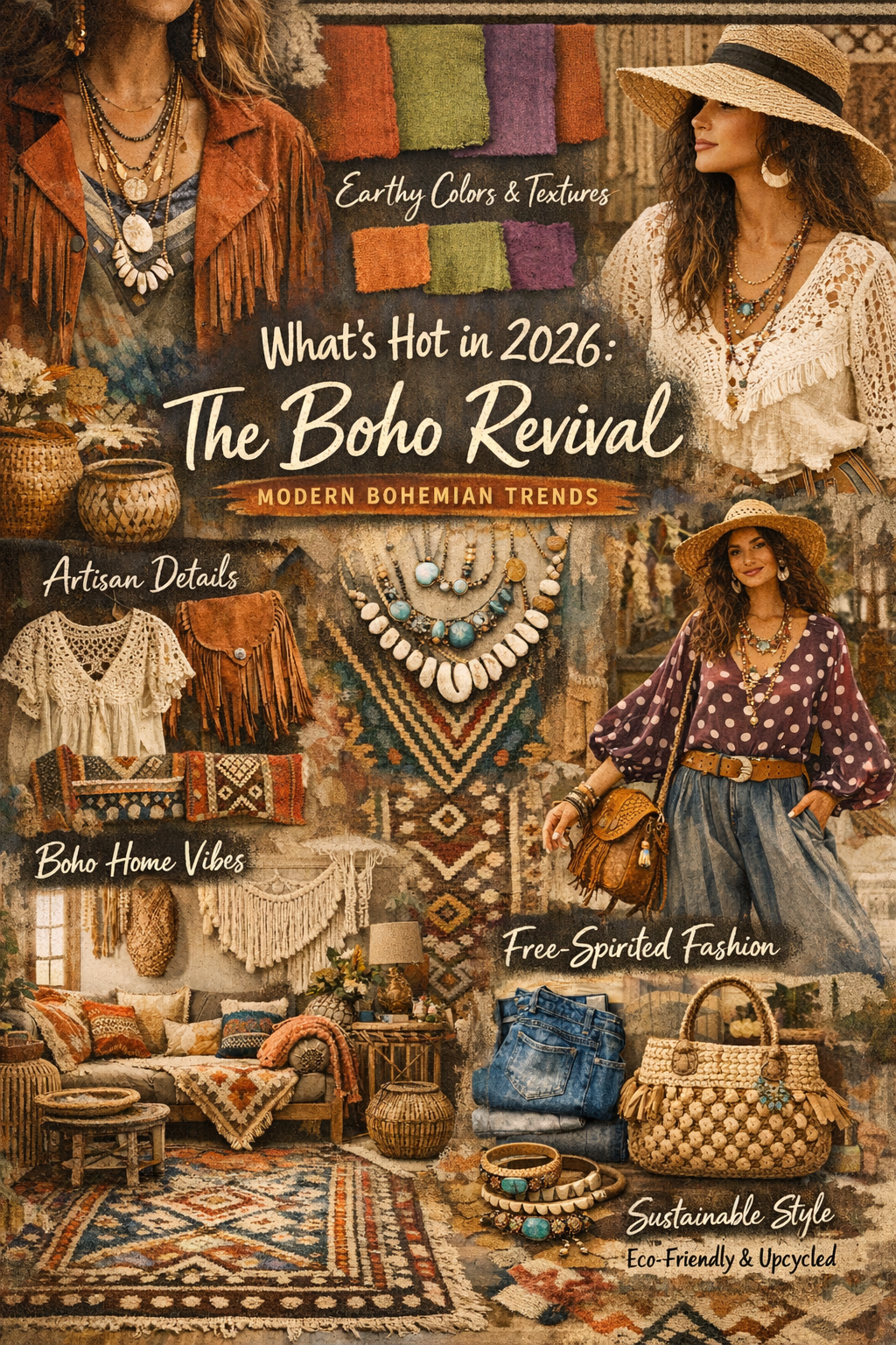 What’s Hot in 2026: The Boho Revival Gets a Modern Makeover – Earthy ...