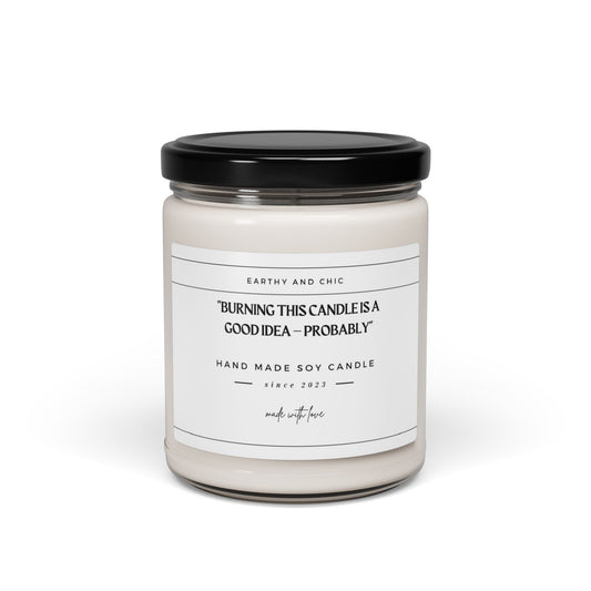 Scented Soy Funny Candle, 9oz
