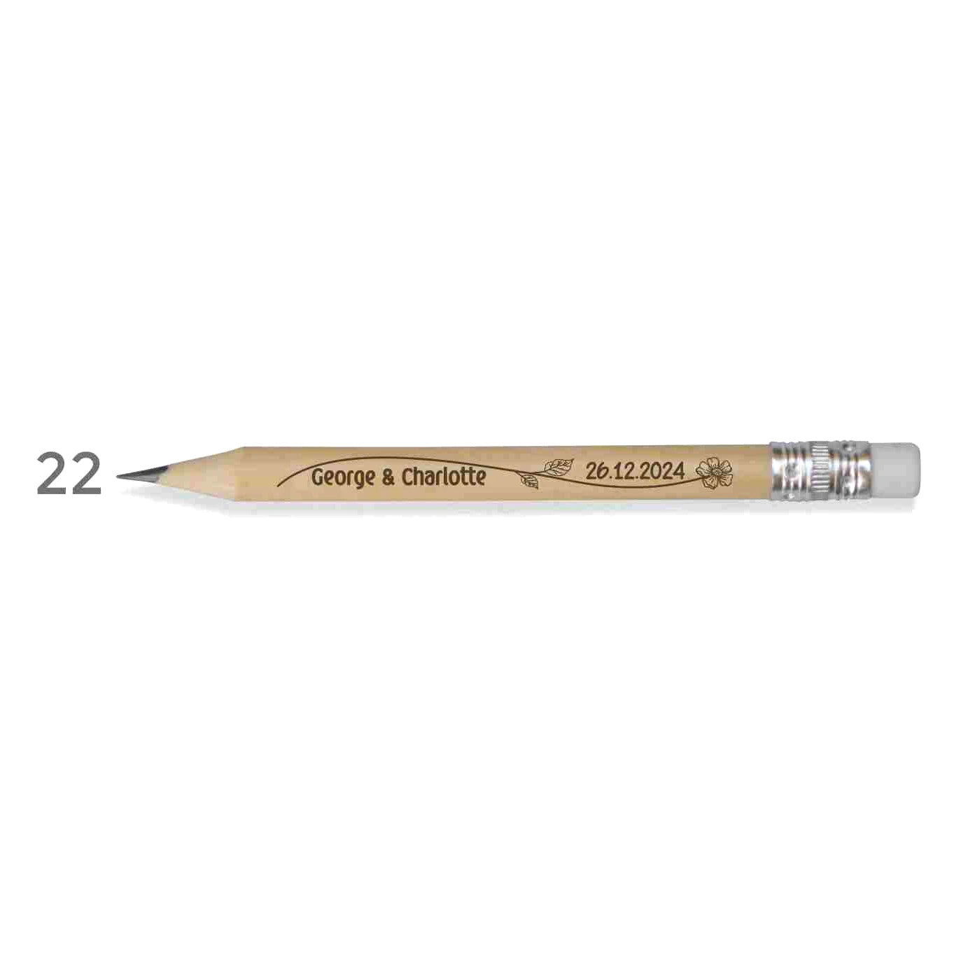 Personalized Rustic Wedding Wooden Pencils in Bulk Wedding Favors for Guests Engraved Natural Golf Pencil Printed with LOGO