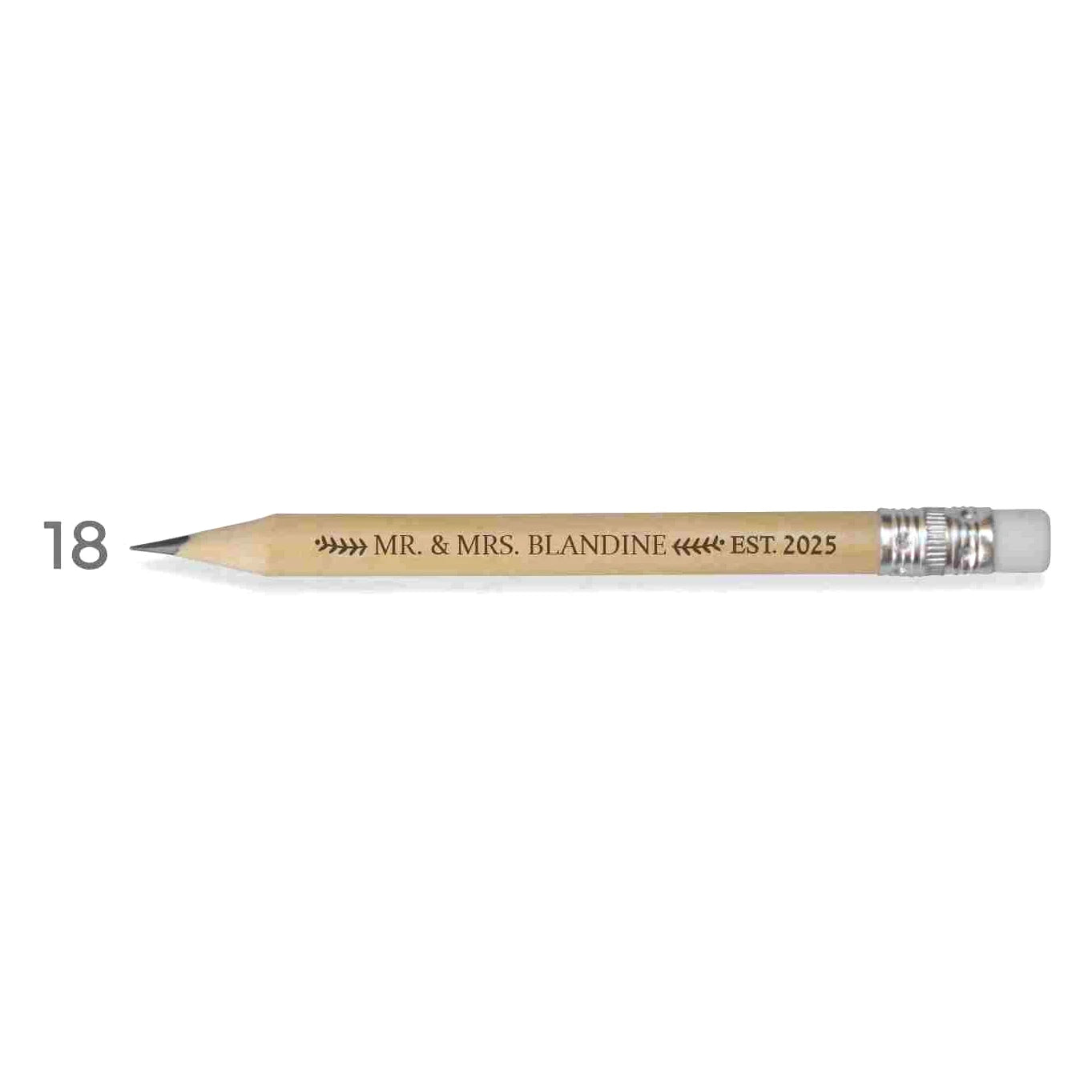Personalized Rustic Wedding Wooden Pencils in Bulk Wedding Favors for Guests Engraved Natural Golf Pencil Printed with LOGO