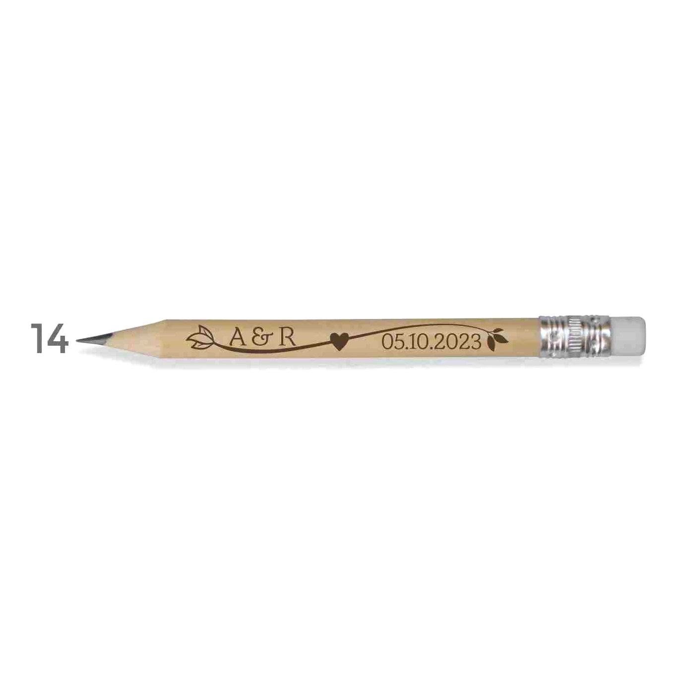 Personalized Rustic Wedding Wooden Pencils in Bulk Wedding Favors for Guests Engraved Natural Golf Pencil Printed with LOGO