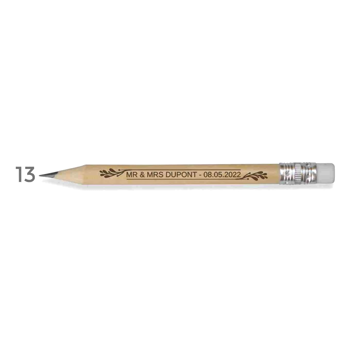 Personalized Rustic Wedding Wooden Pencils in Bulk Wedding Favors for Guests Engraved Natural Golf Pencil Printed with LOGO