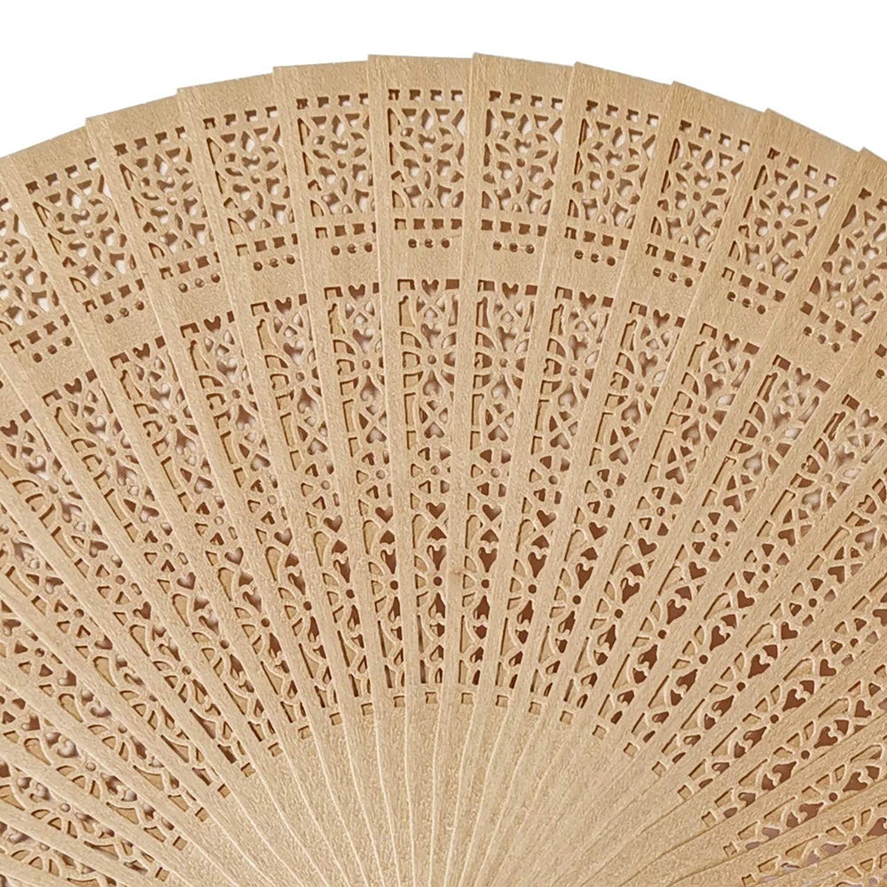Personalized Customized Wooden Fan Wedding Favors Gifts Sandalwood Hand Fan Party Decoration 20Cm Wood Folding Fan