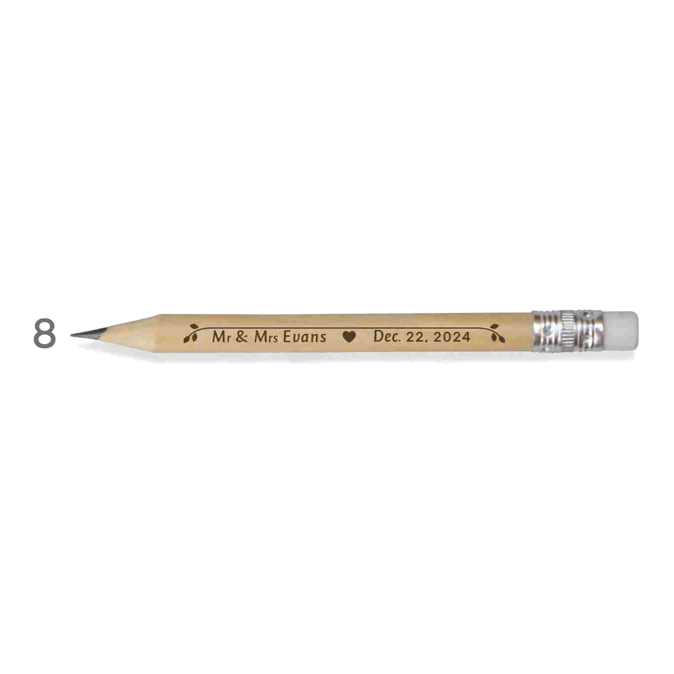 Personalized Rustic Wedding Wooden Pencils in Bulk Wedding Favors for Guests Engraved Natural Golf Pencil Printed with LOGO